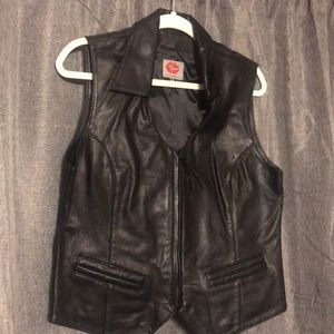 Women’s leather vest